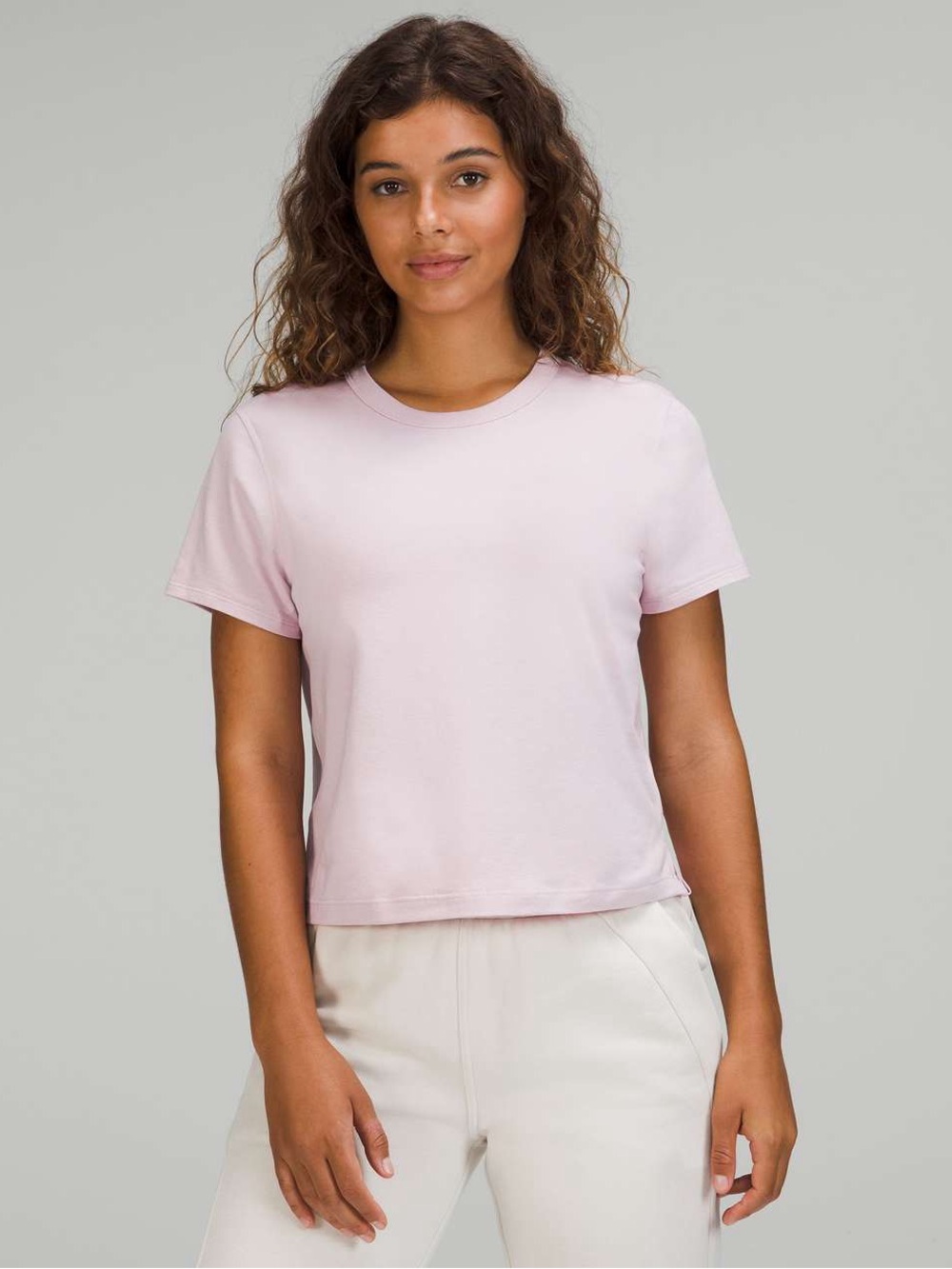 Lululemon Classic-Fit Cotton-Blend T-Shirt Pink Peony